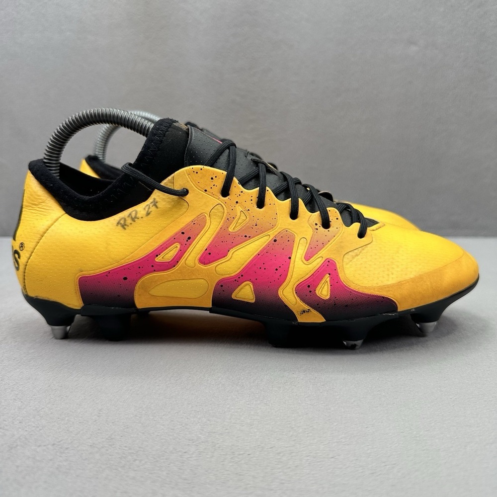 adidas X 15.1 SG Mens Size 8 Soccer Cleats Solar Gold / Core Black Soft Ground